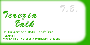 terezia balk business card